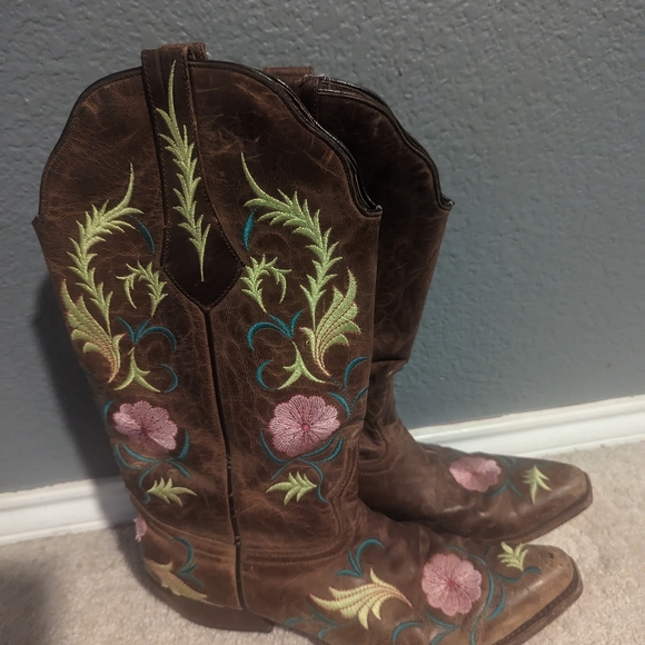 John Ringo floral cowboy boots - Picture 7 of 8